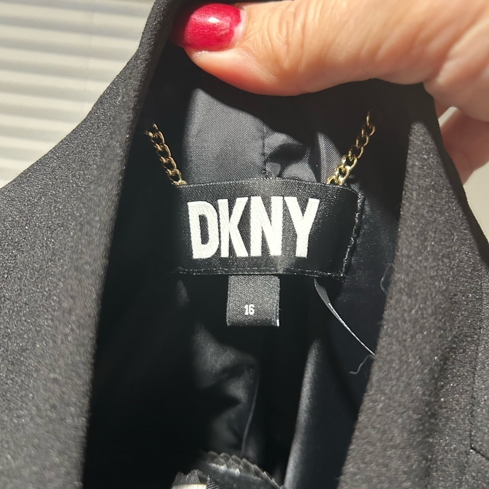 DKNY Black Sleeveless Vest Size 16 - Picture 4 of 5